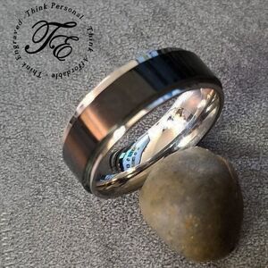 Men's Fidget Spinner Promise Ring Band - Worry Anxiety Promise Ring For Guys